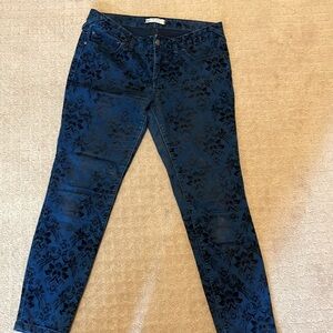 Free People Size 29 Pattern Blue Jean